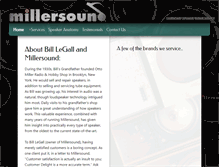 Tablet Screenshot of millersound.net